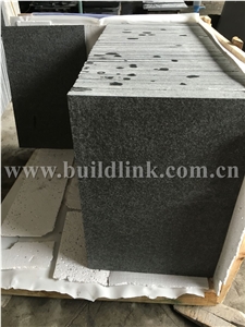 China Black Basalt Flamed Tiles, G684 Black Basalt, Raven Black, Black Pearl Flamed Walling & Flooring Tiles