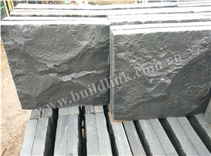 Hainan Grey Basalt Mushroom Stone, Basaltina, Basalto, Inca Grey, China Grey Basalt Split Face Walling Stone
