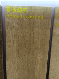 Light Beige Rome Travertine,Travertino Saturnia, Polished Tiles and Big Slabs, 16mm / 18mm / 20mm Thickness