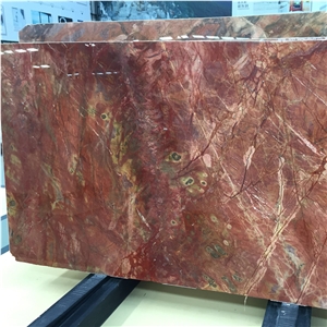 Rosso Damasco Luxury Marble, Rosa Damascus, Numidian Red Marble Polished Slabs & Tiles