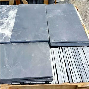 China Black Slate Tile Natural Surface for Floor Paving Competitive Prices