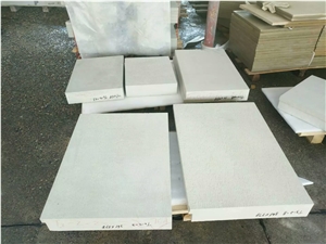 White Sandstone Honed Surfaced Slabs Tiles for Copping and Wall