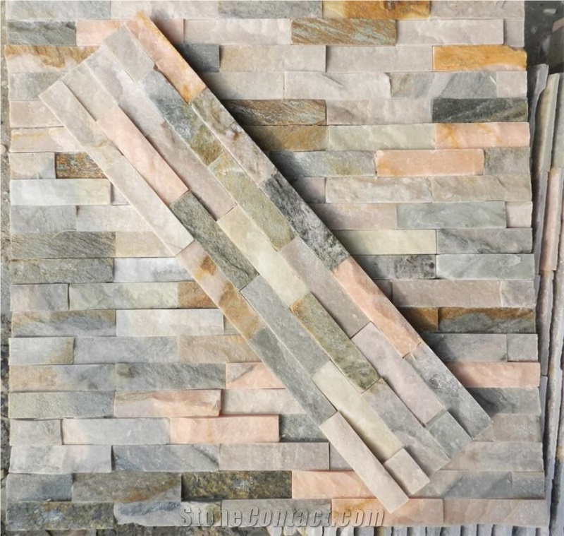 Cheap Price Yixian Multicolor Slate Cultured Stone Tiles with Many Colors