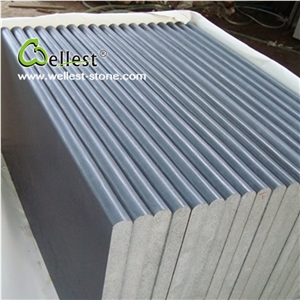 Good Price Natural Stone Bullnose Edge Grey Basalt Honed and Sawn Cut Finished Swimming Pool Coping and Step