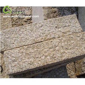 High Quality G682 Yellow Rusty Granite Kerbstone for Road Edge