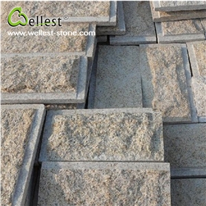 Hot Selling G682 Yellow Rusty Granite Grooved Edge Mushroom Stone for Wall Cladding