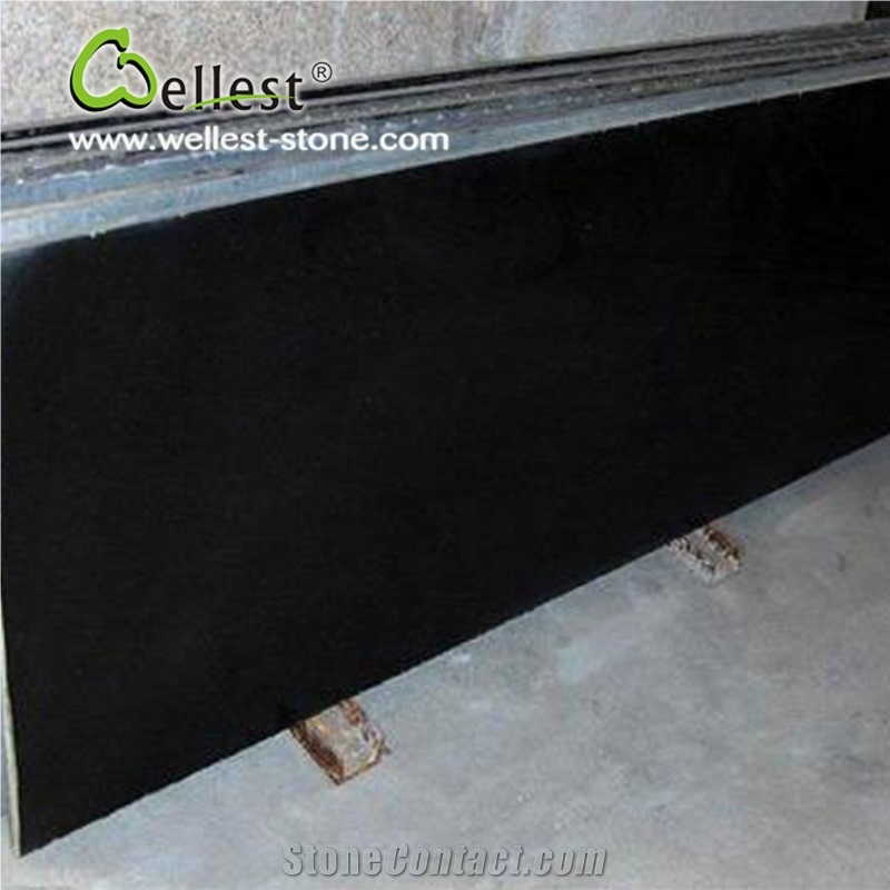 Hot Selling High Quality Polished Surface Flat Edge Mongolia Black Granite Kitchen Countertop
