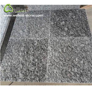Natural G418 Wave White Granite Stairs with Anti-Slip Grooved