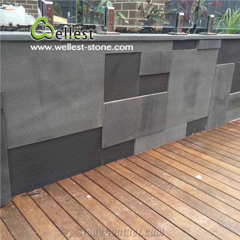 Polished and Honed Finish 3d Design Limestone Bluestone for Indoor and Outdoor Decoration