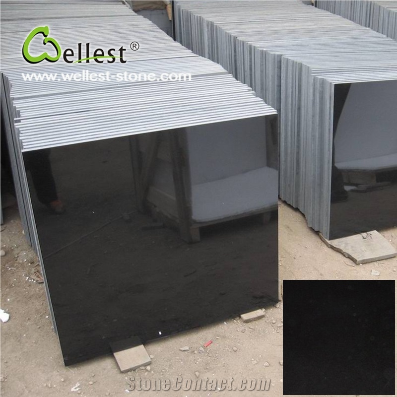 Polished Surface G511 Mongolia Black Granite Wall Tile