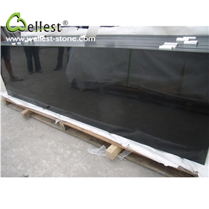 Polished Surface Mongolia Black Granite Kitchen Countertop China Absolute Black Granite Countertop