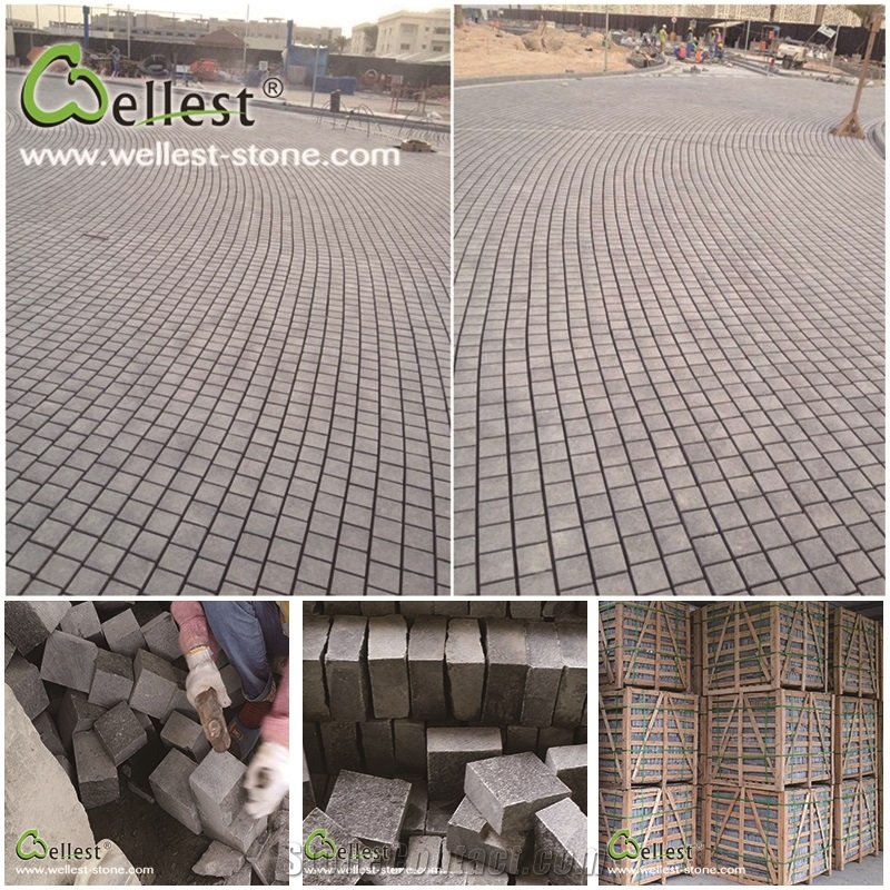 Rocky Ice Price G654 Cube/ Cobble Walkway Paving Stone (10*10*5cm, Natural Split Face, Other Sawn Cut)