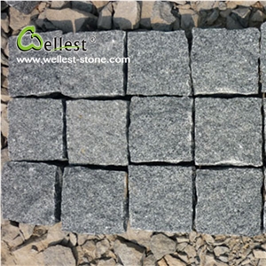 Split Surface Anti-Slip G603 Grey Granite Cobble Paving Stone for Walkway