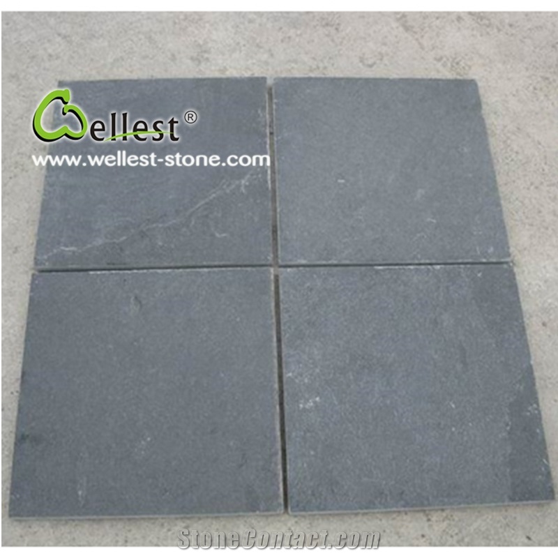 Wholesale Honed Surface Black Slate Paver for Interior and Exterior