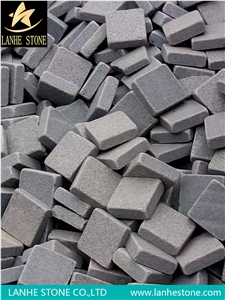 China G654 Granite,Padang Dark,Dark Grey Tumbled Stone,G654 Granite Paving Stone,G654 Tumbled Cube,Dark Grey Cube Stone