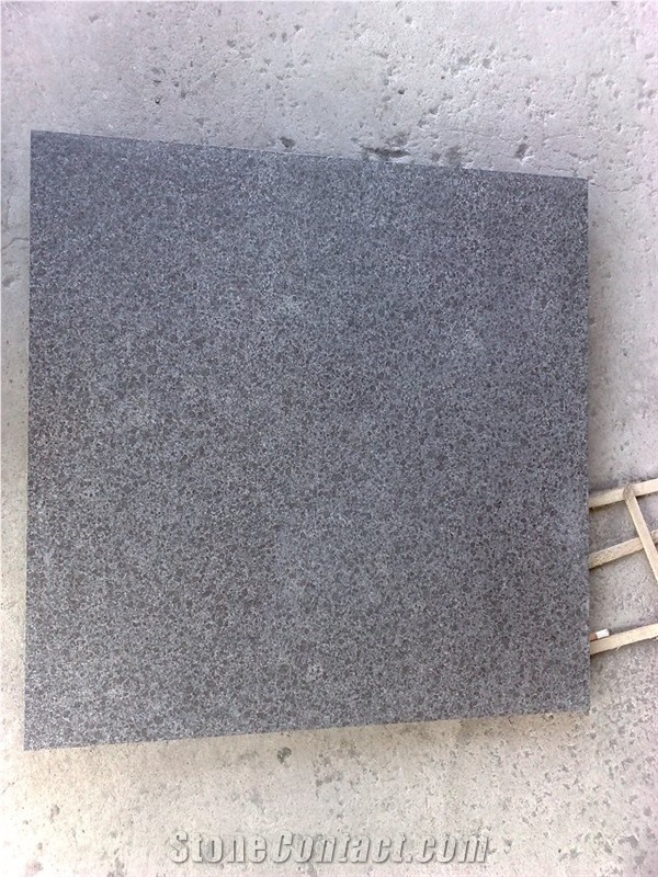 Fargo G684 Black Basalt Flamed Tiles, G684 Black Pearl Basalt Antique Surface Tiles, China Black Basalt Anti-Slipping Surface Tiles