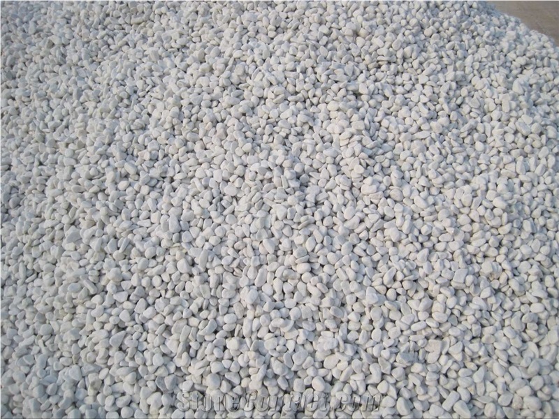 Fargo Pure White Gravels, Snow White Aggregates, China White Marble Stone Gravels