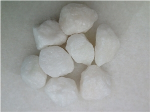Fargo Snow White Marble Gravels, Pure White Aggregates, China White Stone Gravels, White Pebble Stone