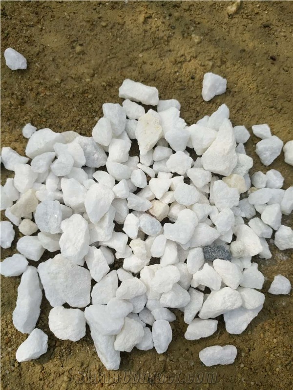 Fargo White Gravels in Cheap Price, China Snow White Marble Aggregates