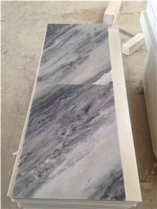 White and Cloudy Grey Marble Slabs & Tiles, China White Marble