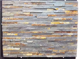 China Grey Slate,Slate Cultured Stone Multicolor Slate Culture Stone for Wall Cladding