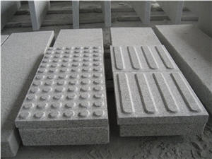 G603 Granite Blind Paving Stone, China Light Grey Blind Stone Pavers, Cheap Grey Granite Walkway Pavers