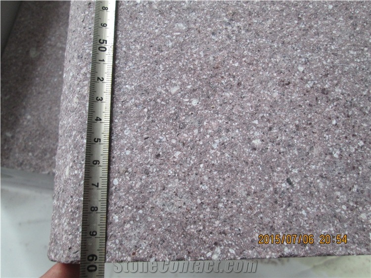 G666 Granite Kerbstone, Chinese Red Granite Flamed Curbstone, Red Granite Road Stone, Side Stone