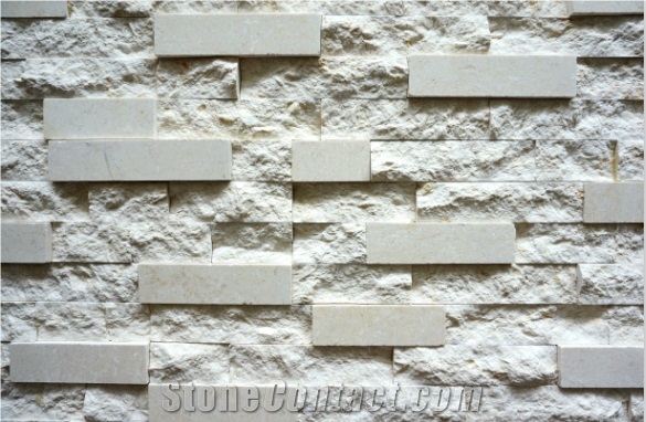 On Sale White Marble Cultured Stone, Wall Cladding, Stacked Stone Veneer Clearance, Manufactured Stone Veneer