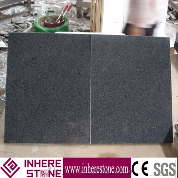China Impala Black G654 Granite Tiles & Slabs,Sesame Black Granite,Padang Black Granite Tile