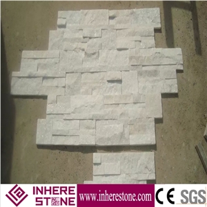 China White Quartzite Cultured Stone for Wall Cladding