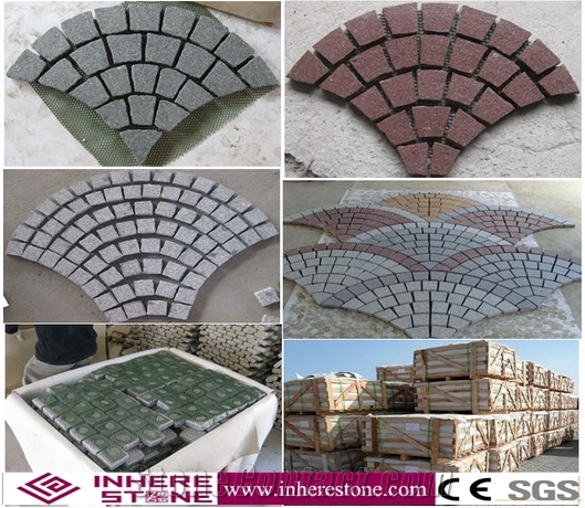 Hot Sale Granite Paving Cube Stone with Net