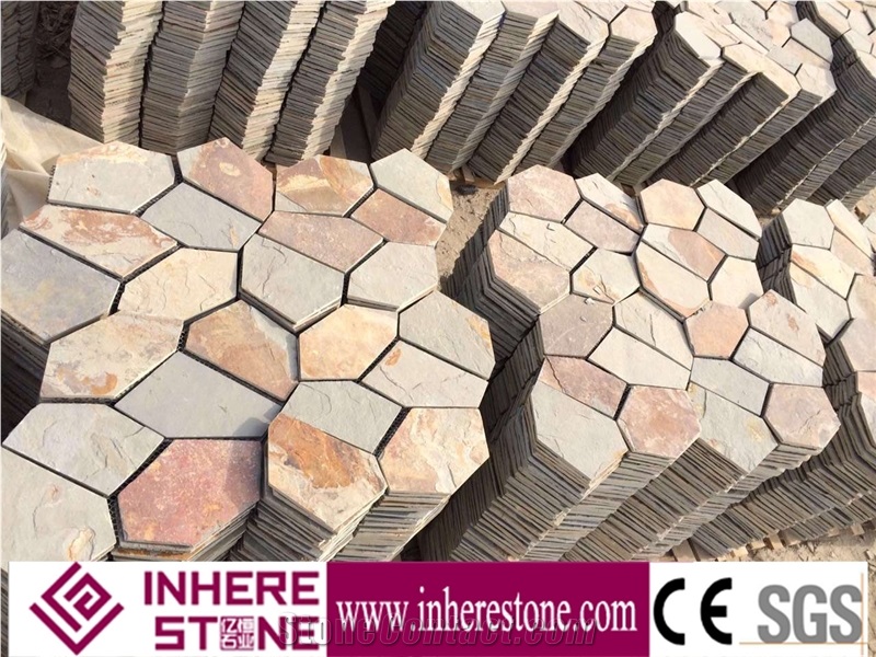 Outdoor Slate Stepping Stones&Decorative Garden Stepping Pavers Stones,Courtyard Road Pavers
