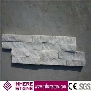 Snow White Quartzite Cultured Stone Veneer/ Wall Cladding/ Ledge Stacked Stone Veneer/Thin Ledge Stone Veneer/Ledgestone/Panel/Stack Stone/Decorative