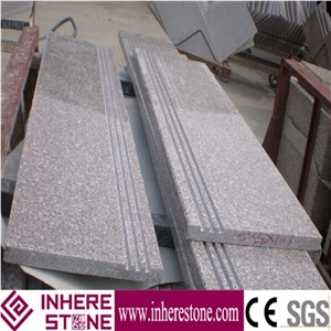 Special Offer, China Classic Red Granite Stairs, G635/Anxi Pink Steps & Risers, High Polished Padang Rosa Stairs, Treads & Thresholds, Xiamen