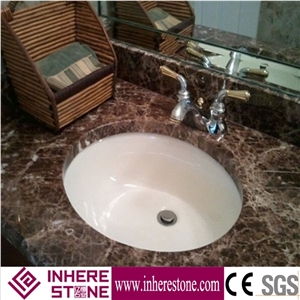 Turkey Emperador Dark Brown Marble Countertop, Light Emparador Marble, Marble Bath Top, Vanity Top for Bathroom
