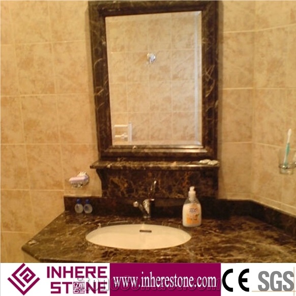 Turkey Emperador Dark Brown Marble Countertop, Light Emparador Marble, Marble Bath Top, Vanity Top for Bathroom