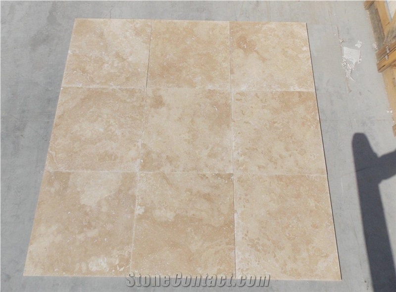 Denizli Travertine tiles & slabs, Classic Travertine beige floor tiles, walling tiles 