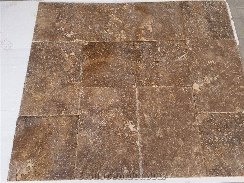 Noce Travertine Honed, Filled Tiles, brown travertine floor covering tiles, walling tiles 