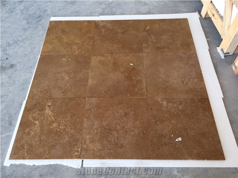Noche Travertine tiles & slabs, brown travertine floor covering tiles, walling tiles 