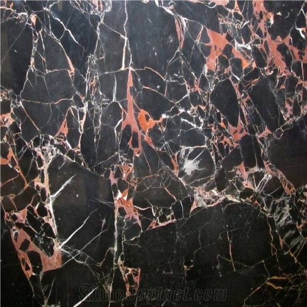 Black Montmartre Marble /Athen Portoro Marble Tiles & Slabs