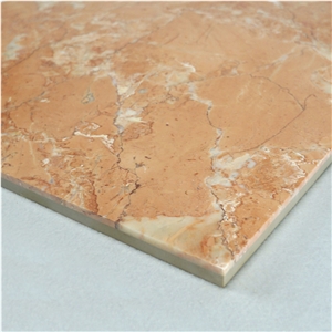 12 X24 Composite Polished Orange Red Marble Floor Tile
