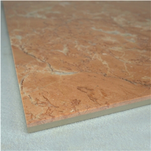 12 X24 Composite Polished Orange Red Marble Floor Tile