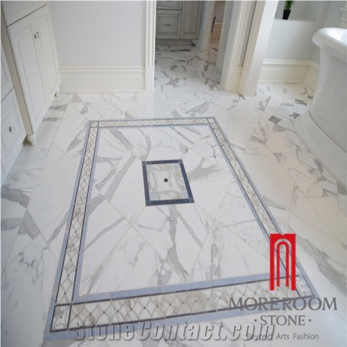 Chinese Hot Sales Calacatta Gold Porcelain Tile Flooring Design