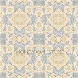 Greek Grey Marble Waterjet Marble Tiles & Slabs for Flooring Polished Tiles