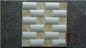 Hot Sale Chinese Beautiful Marble Onyx Mixed Mosaic Pattern for Wall Design