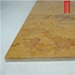 Imported Golden Rose Marble Flooring Design, Laminated Marble