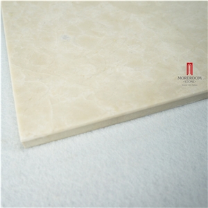 Magnolia Cream Beige Marble Tile Laminated Porcelain Tiles