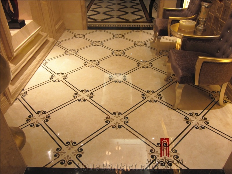 Turkey Home Decorative Waterjet Marble Laminated Panel Tile Design