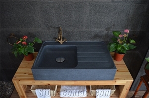 China Black Ganite Basins, Polished Kitchen Top Sinks, Counter Top Washbasins, Nero Granite Basin & Sink