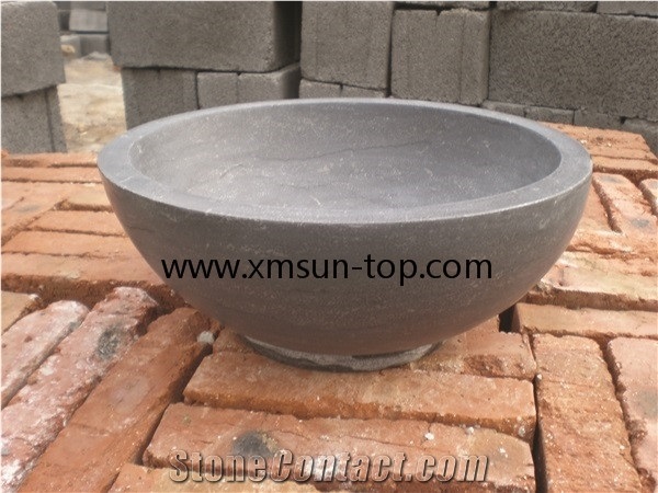 China Blue Limestone Washbasin, Wash Bowl, Kitchen & Bathroom Sink, Natural Stone Basins, Square & Round Basin, Limestone Sinks